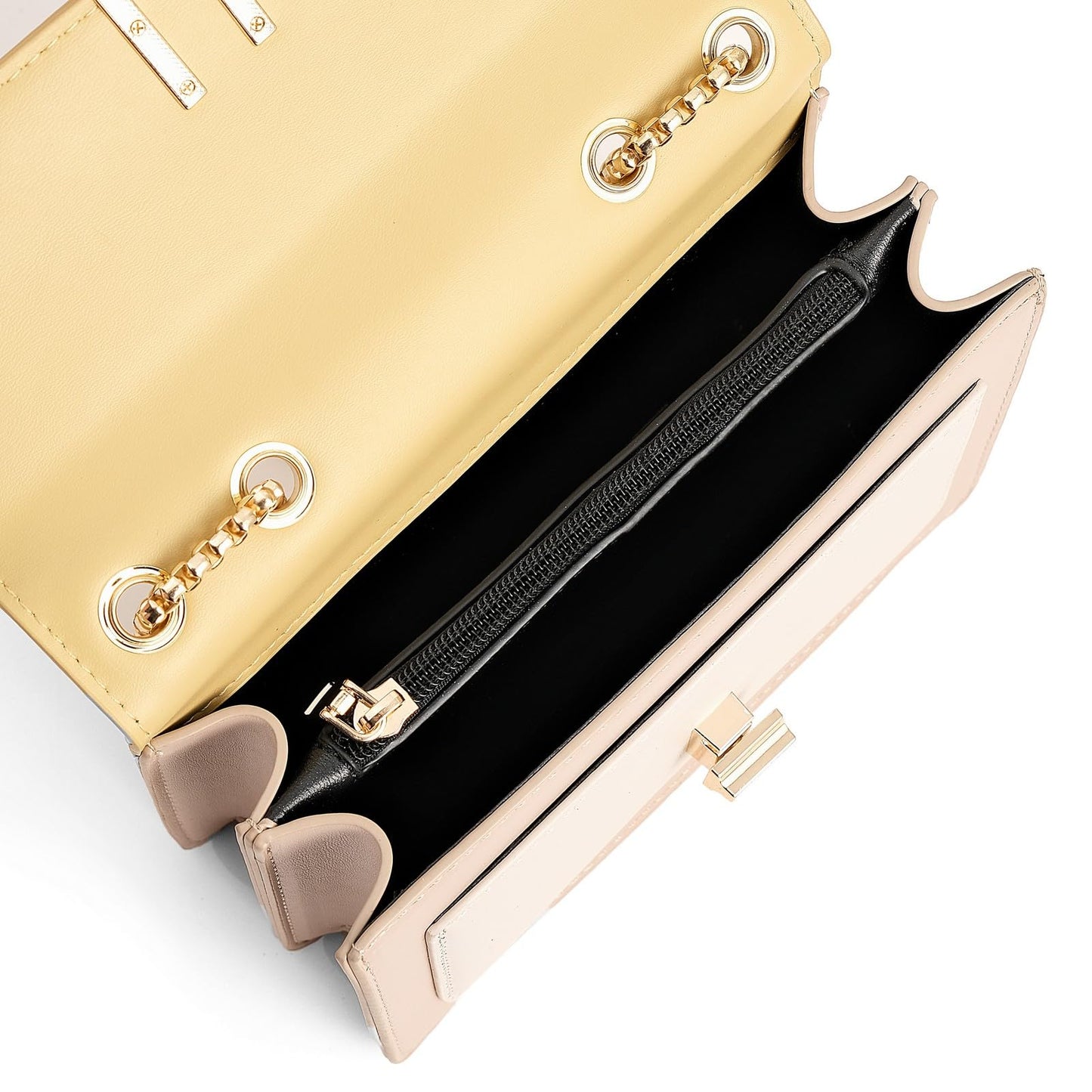 Color-Block Crossbody Bags for Women Leather Cross Body Purses Cute Designer Handbags Shoulder Bag Medium Size