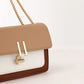 Color-Block Crossbody Bags for Women Leather Cross Body Purses Cute Designer Handbags Shoulder Bag Medium Size