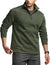 CQR Men's Thermal Fleece Quarter Zip Sweater, Outdoor Lightweight Long Sleeve Pullover, Casual Mock Neck Polo Sweaters