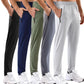 5 Pack Mens Sweatpants with Zipper Pockets Stretch Lightweight Athletic Track Pants for Men Joggers Running Workout Gym