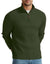 Askdeer Men's Quarter Zip Sweater Waffle Knit Sweater Mock Neck Polo Sweater Casual Pullover Sweater with Ribbing Edge