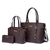 Montana West 3PCS Purses for Women Tote Bag and Wallet Set Shoulder Satchel Handbags