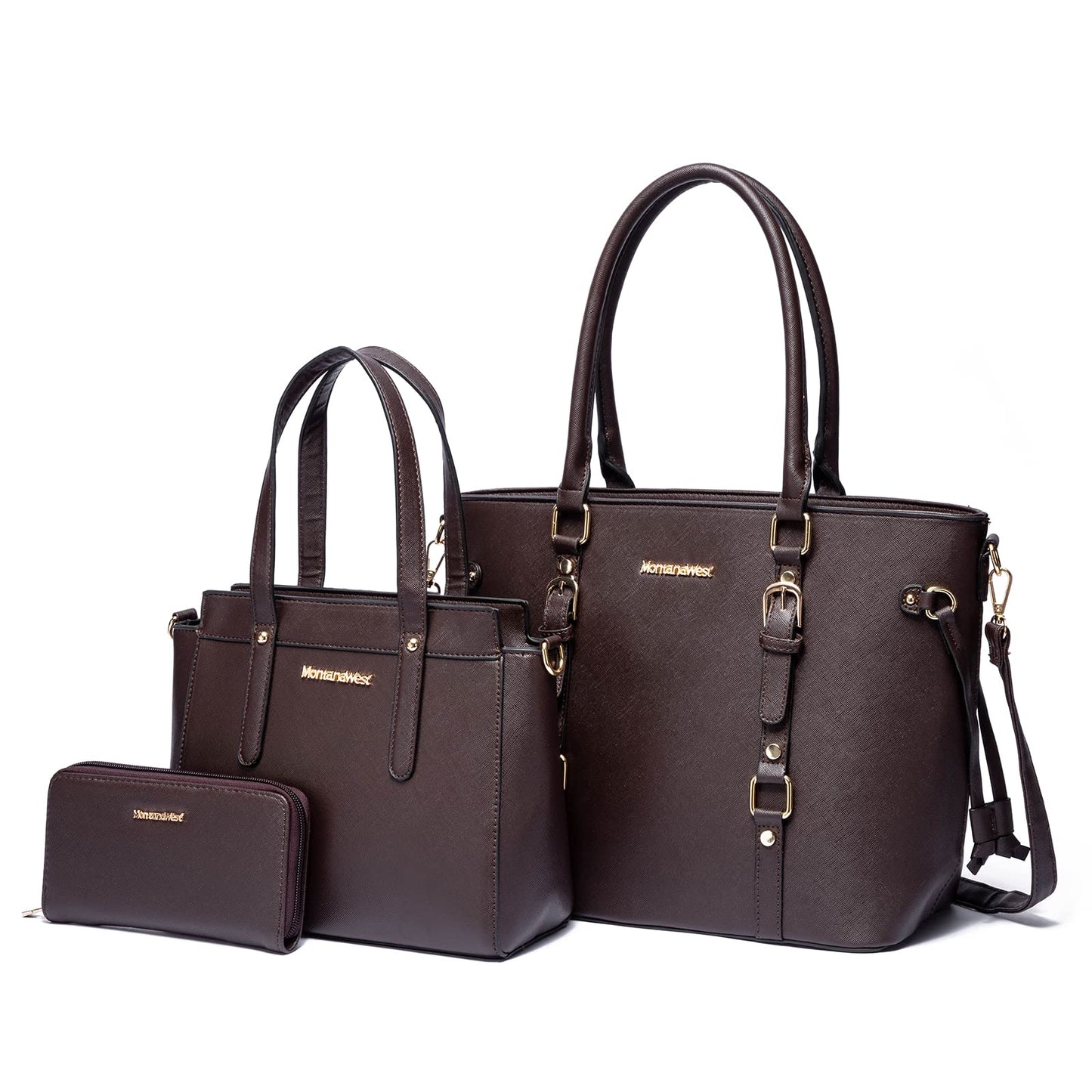 Montana West 3PCS Purses for Women Tote Bag and Wallet Set Shoulder Satchel Handbags