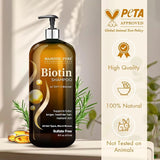 Majestic Pure Biotin Shampoo - Volumizing Shampoo for Hair Loss - with DHT-3 Blocker - Hydrating & Nourishing - Sulfate Free, for Men & Women