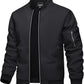 TACVASEN Men's Bomber Jacket Lightweight Casual Spring Fall Windbreaker Zip Up Coat with Pocket