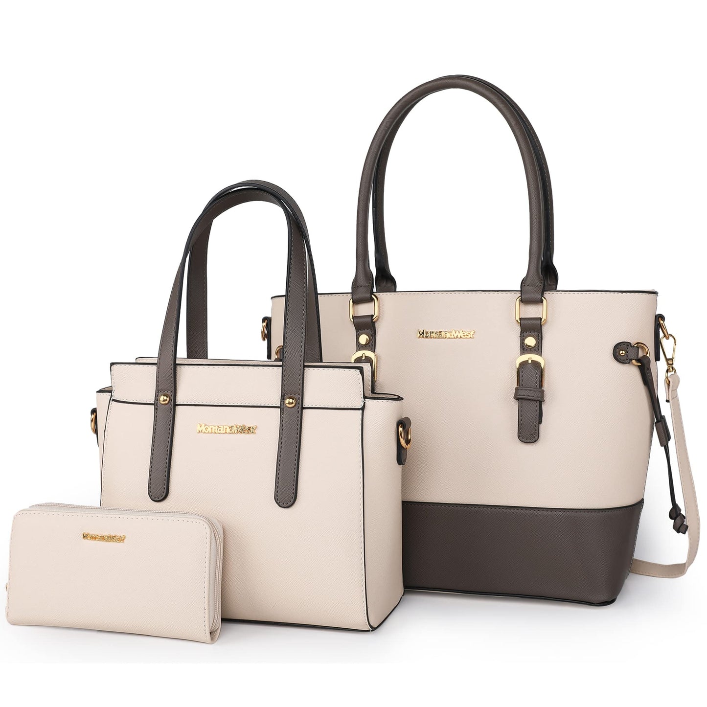 Montana West 3PCS Purses for Women Tote Bag and Wallet Set Shoulder Satchel Handbags