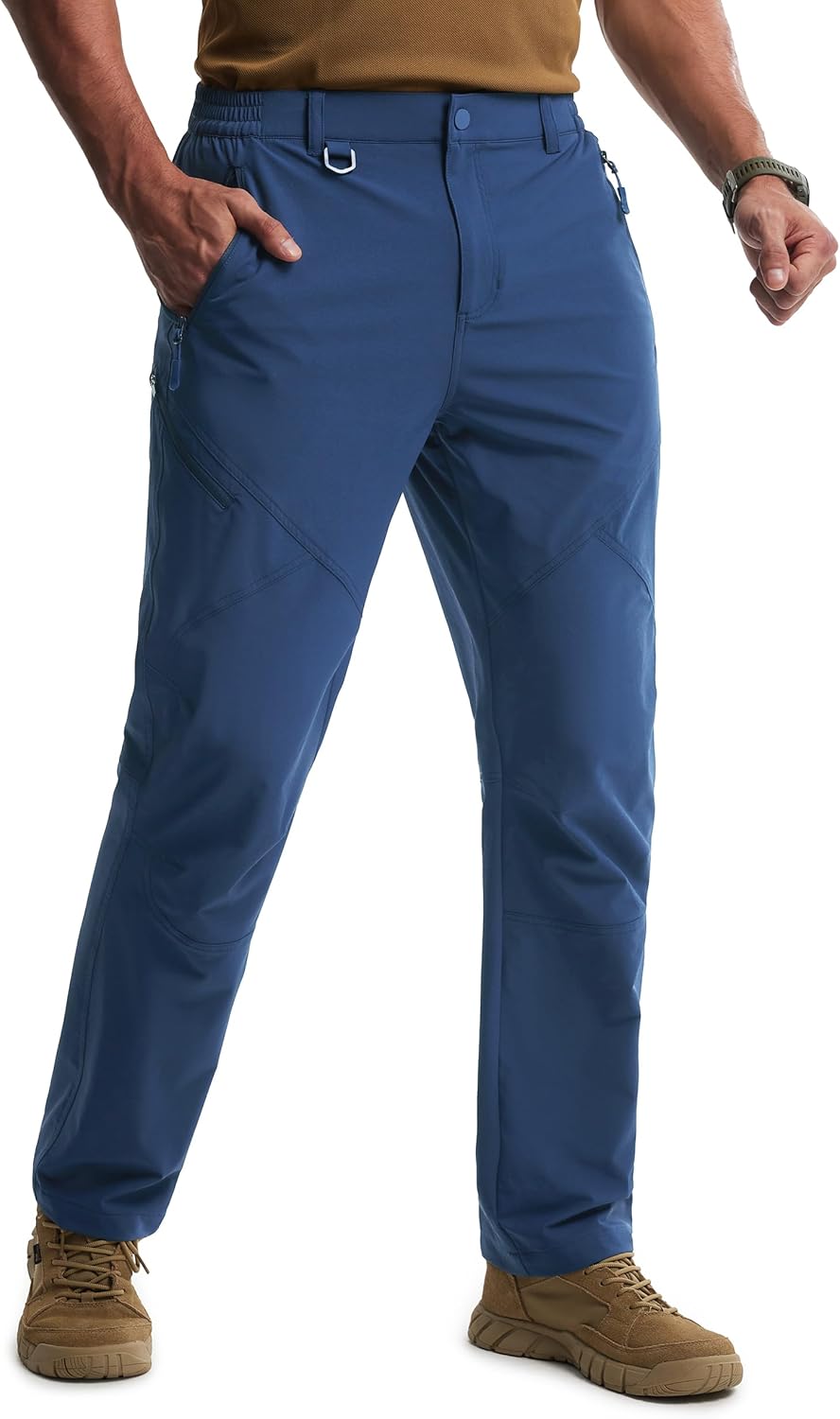 Libin Mens Hiking Pants Lightweight Tactical Cargo Pants Quick Dry Water Resistant Stretchy Straight Leg Travel Trousers