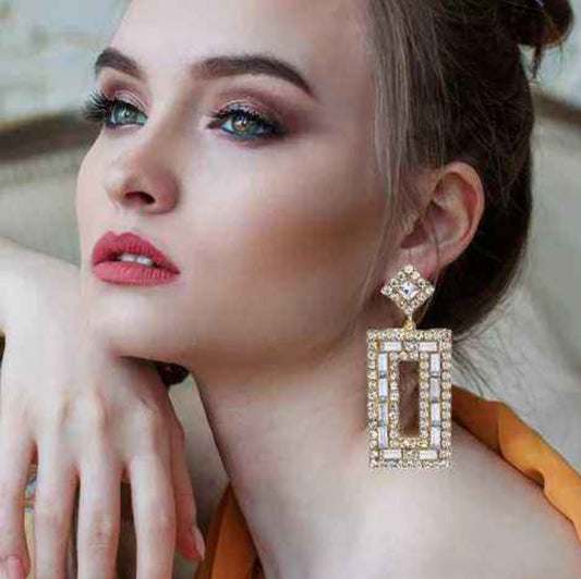 Fashionable Gold Plated Earrings