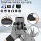 Men's Winter Hat Scarf Gloves Set, 3 PCS Warm Beanie Long Scarf Fleece Lined Touchscreen Gloves for Cold Weather