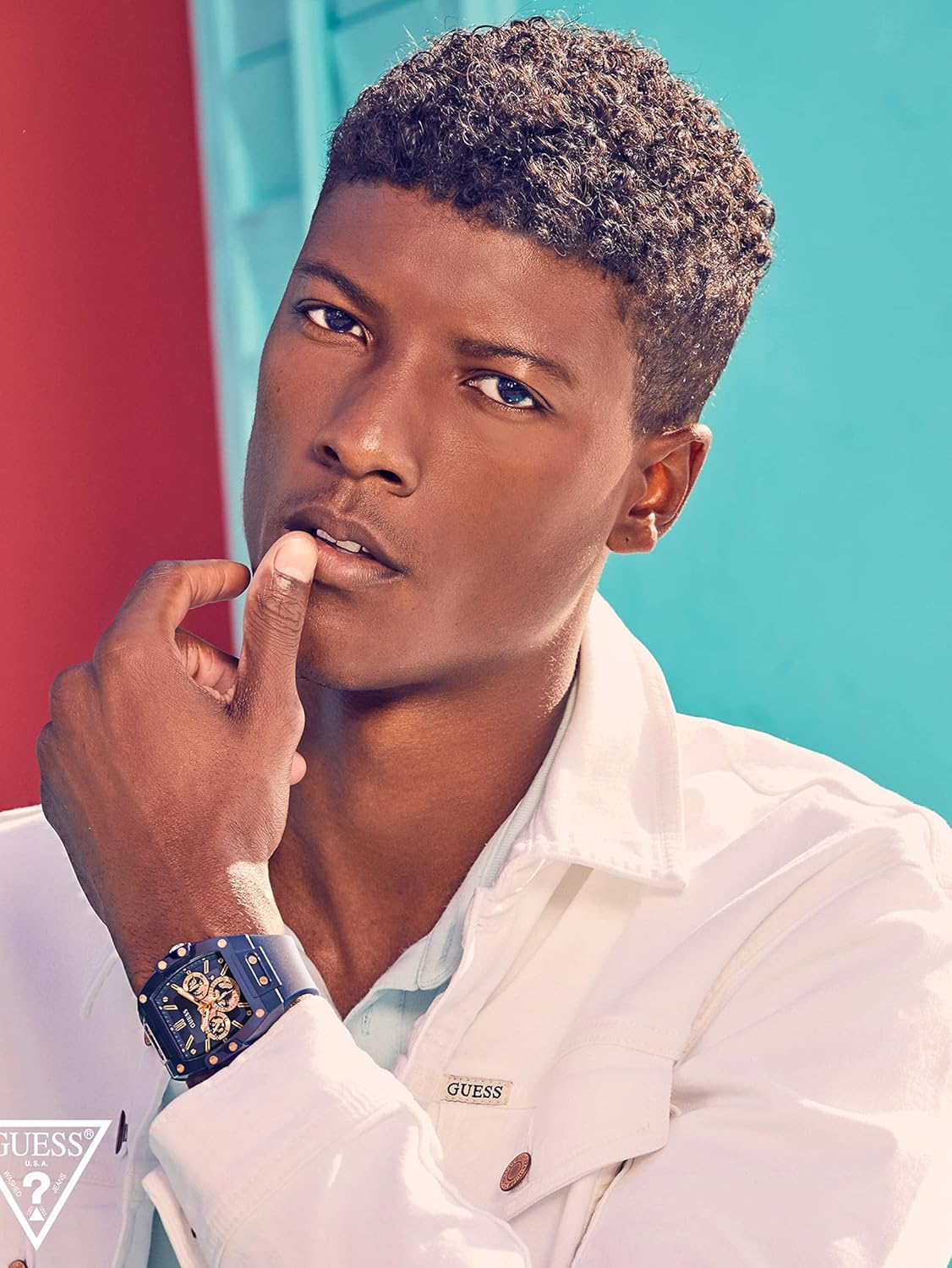 GUESS Men's Trend Tonneau 43mm Watch