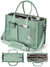 FIORETTO Canvas Tote Bag for Women with Zipper Closure & Individual Compartments for Work College for Teacher & Nurse