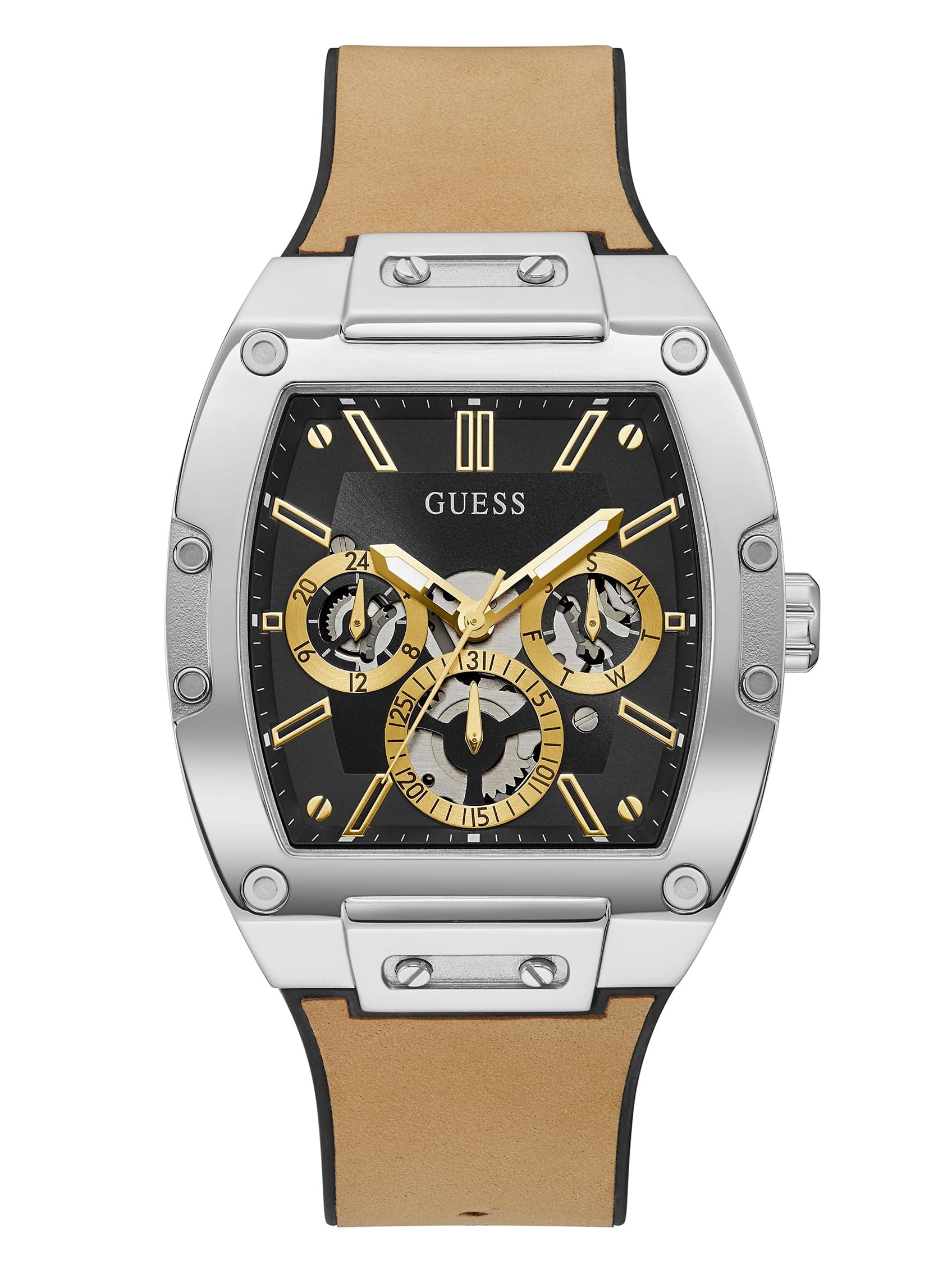 GUESS Men's Trend Tonneau 43mm Watch