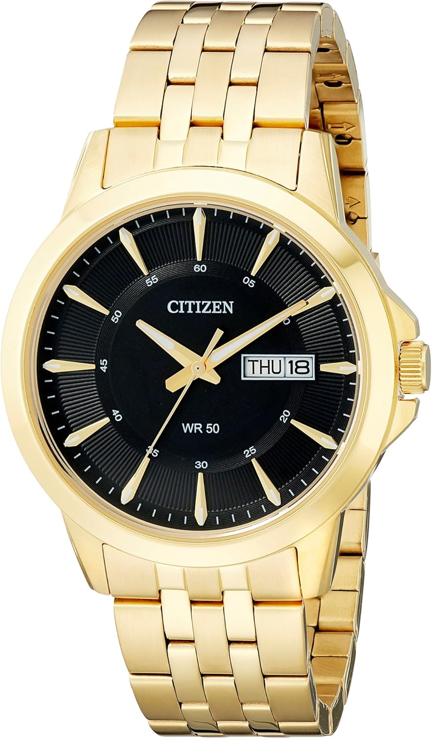 Citizen Quartz Mens Watch, Stainless Steel, Classic, Gold-Tone (Model: BF2013-56E)