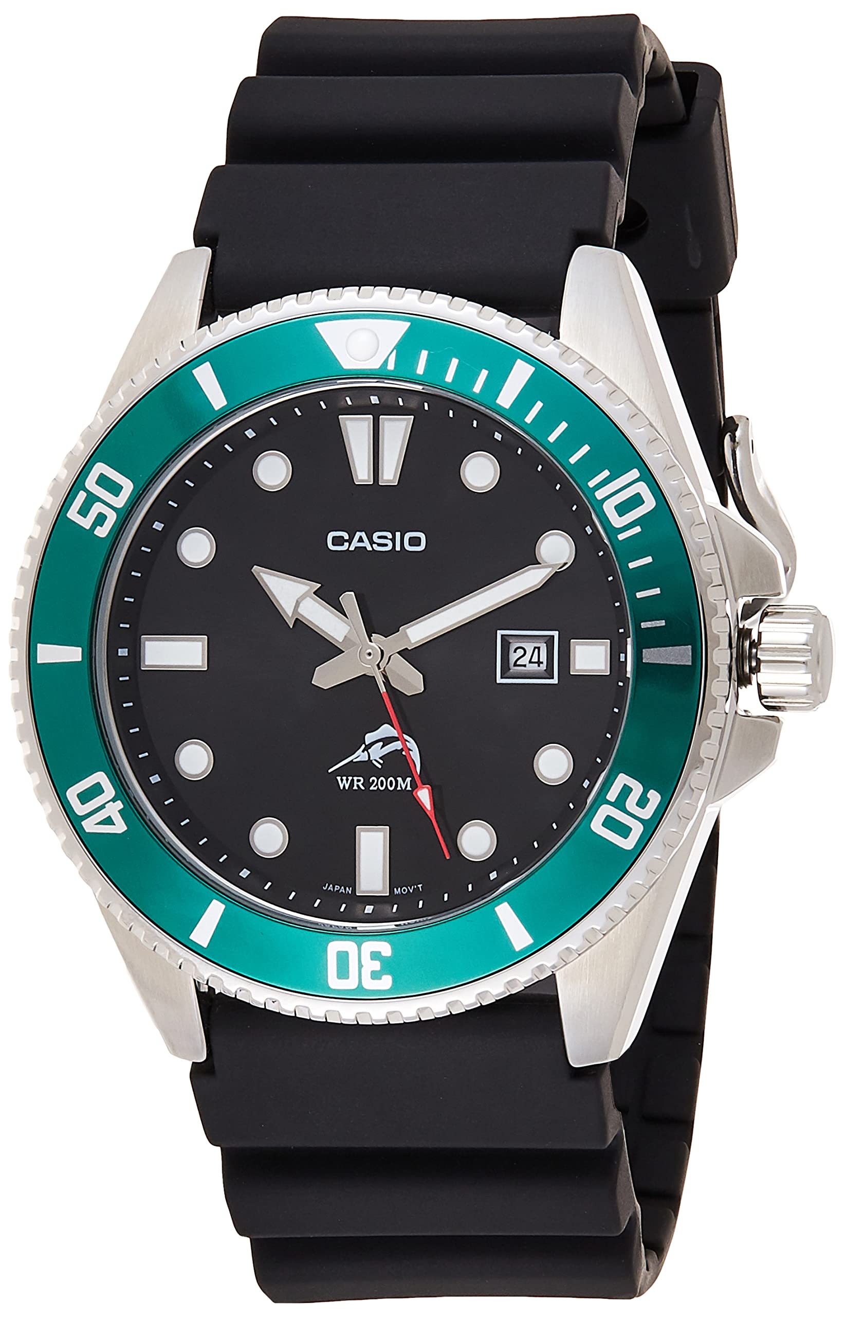Casio MDV106 Series | Unisex Analog Watch | 200M WR | Stainless Steel Case | Resin Band | 2 Hand Analog (HR, Min, SEC) | Date Display | Screw Down Crown/Screw Down Caseback | 3 Year Battery