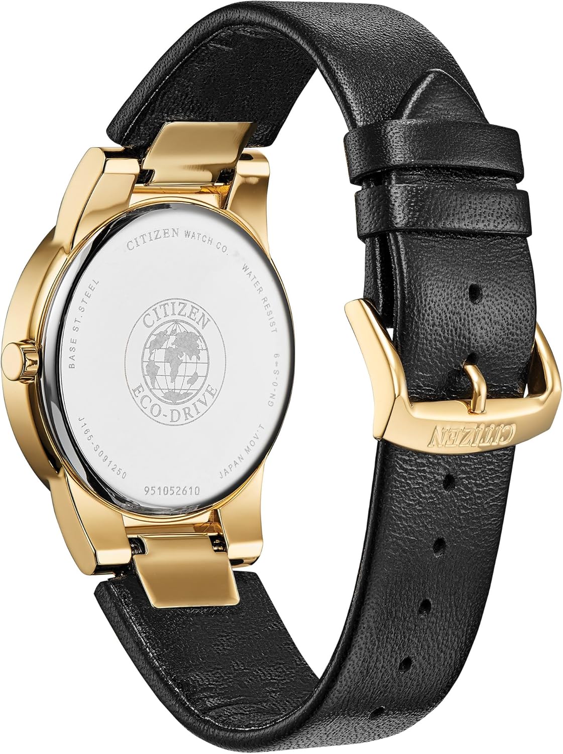 Citizen Men's Eco-Drive Modern Eco Axiom Watch, Black Leather Strap, Black Dial, 2 Hand, Date (Model: AU1062-05E)