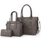 Montana West 3PCS Purses for Women Tote Bag and Wallet Set Shoulder Satchel Handbags