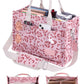 FIORETTO Canvas Tote Bag for Women with Zipper Closure & Individual Compartments for Work College for Teacher & Nurse