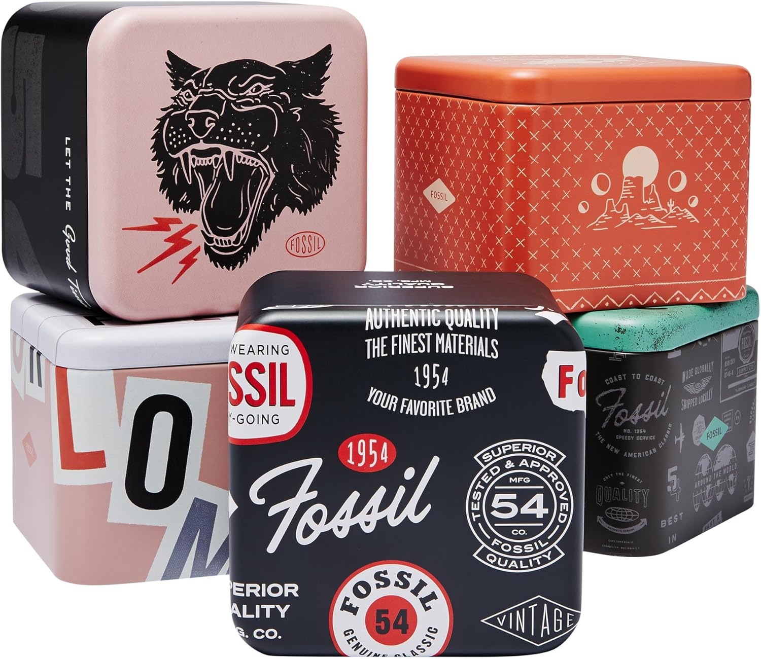 Fossil Men's Grant Quartz Stainless Steel and Leather Chronograph Watch