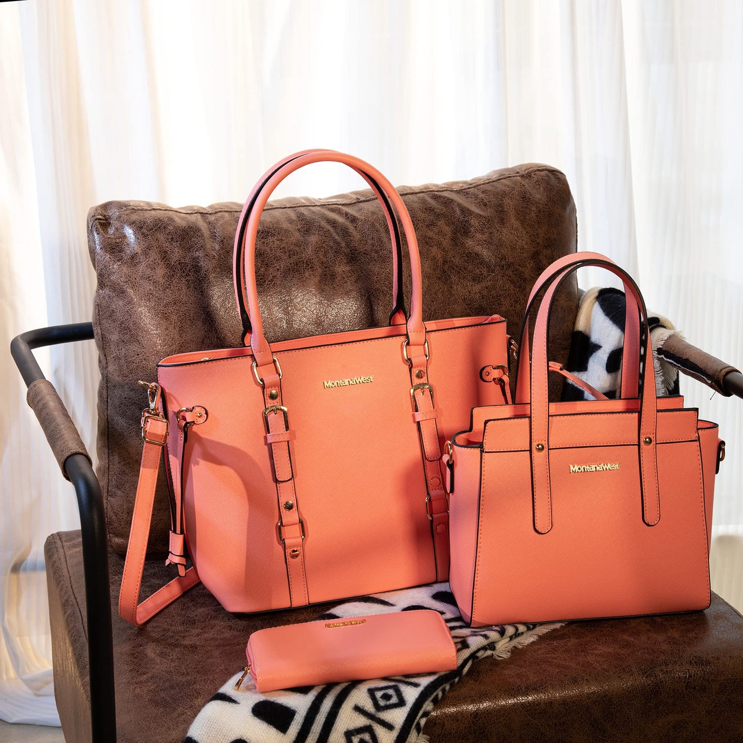 Montana West 3PCS Purses for Women Tote Bag and Wallet Set Shoulder Satchel Handbags