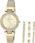 Anne Klein Women's Premium Crystal Accented Watch and Bracelet Set, AK/3584