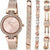 Anne Klein Women's Premium Crystal Accented Watch and Bracelet Set, AK/3584