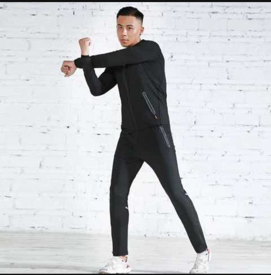 Three Piece Men's Compression Jogging Suit