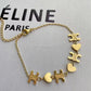 Titanium Steel Win Necklace Stainless Steel Heart Star bracelet Fashion Jewelry set for Women and Girls