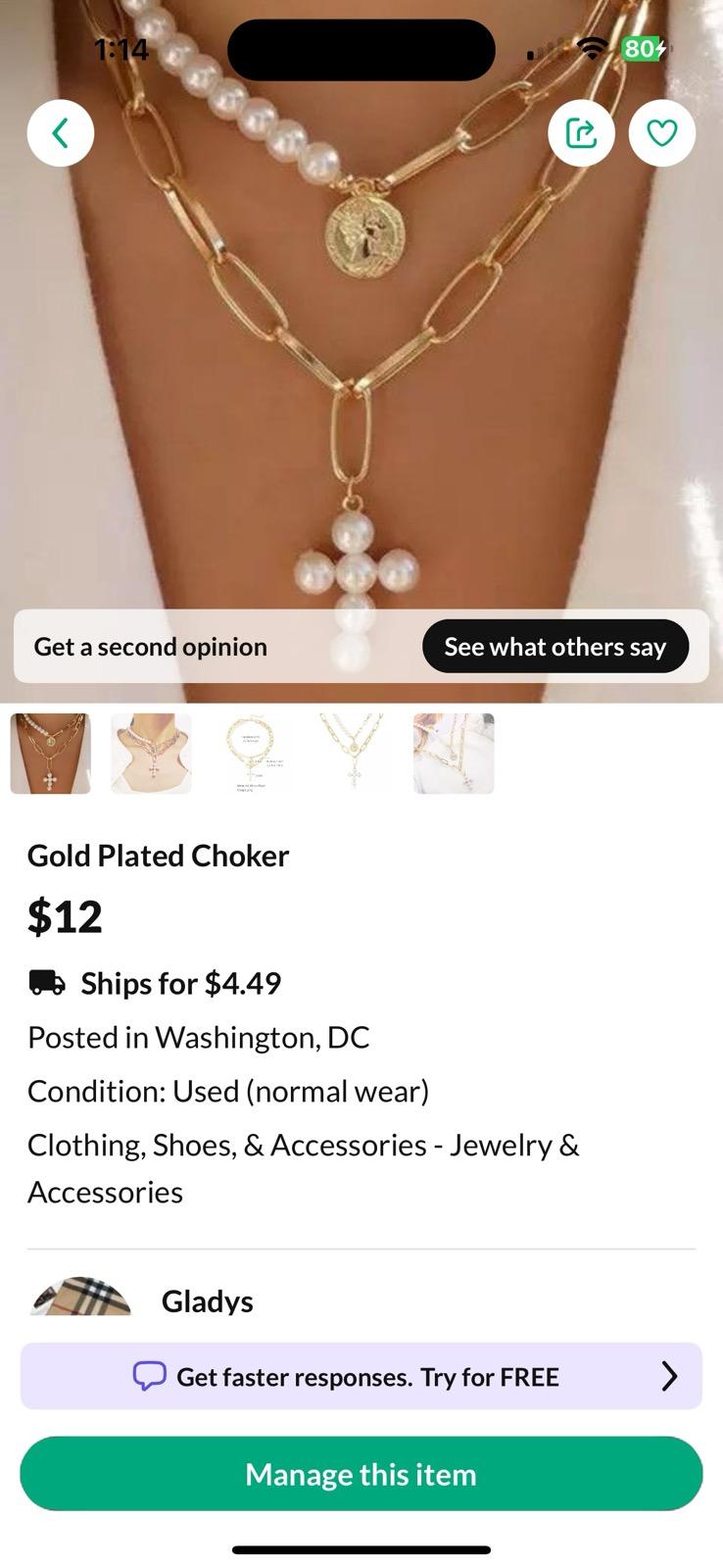 Gold Plated Choker